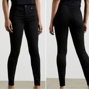 Ted Baker London Jeans NWT Alesias Women's Mid Rise Skinny Denim Black Size 25